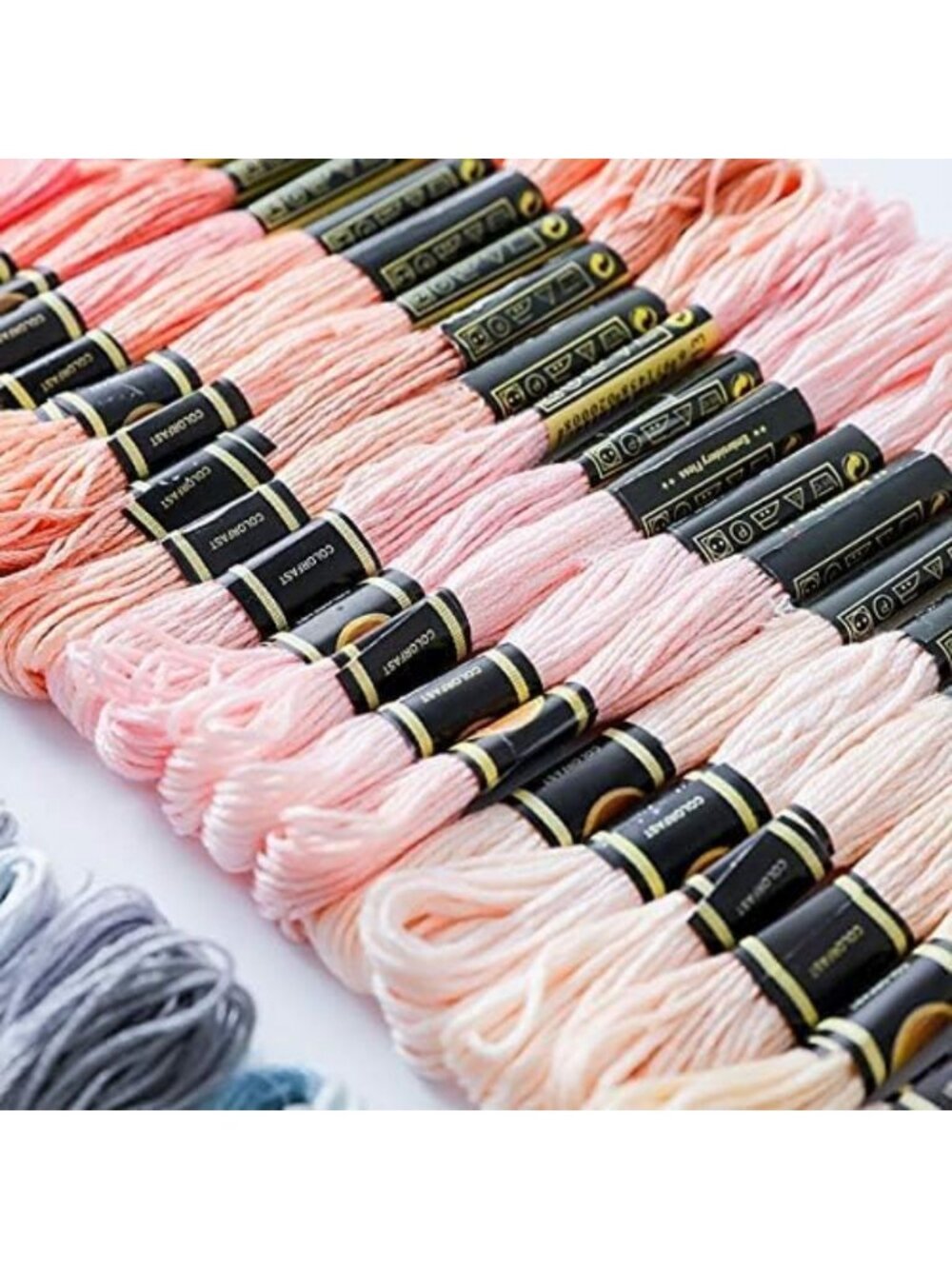 Rainbow Embroidery Floss Set - 447 Cotton Skeins for Cross Stitch & Crafting - Picture 5 of 8